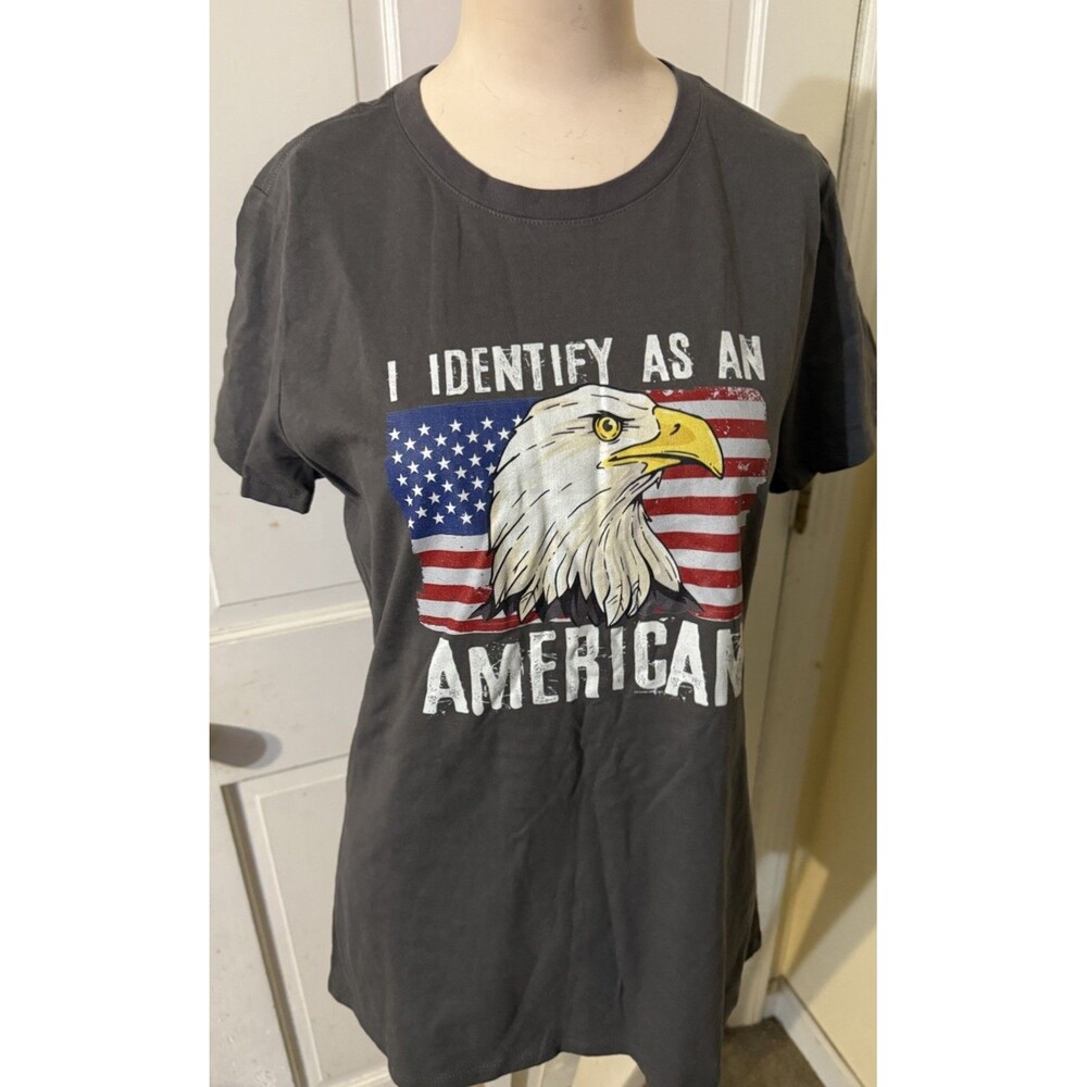 I Identify As An American T-Shirt Size Medium